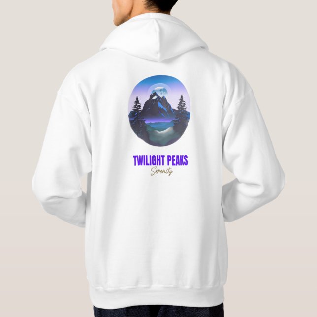 Veste À Capuche Paysage de Twilight (Dos)