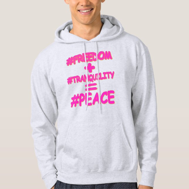 Veste À Capuche "PEACE EQUATION" Mignonne conception. Commandez dè (Devant)