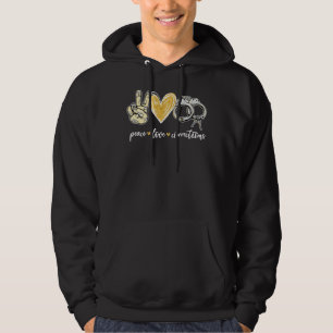 Veste À Capuche Peace Love Corrections Handcuff Funny Police Offic