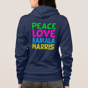 Veste À Capuche Peace Love Kamala Harris Cute Femmes