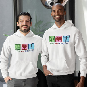 Veste À Capuche Peace Love Orthopedics mignon Orthopedist