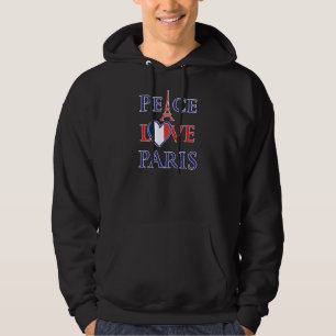 Veste À Capuche Peace Love Paris