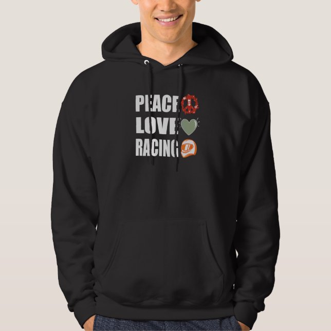 Veste À Capuche Peace Love Racing (Devant)