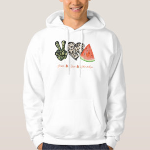 Veste À Capuche Peace Love Watermelon Happy Watermelon Day Fruit M
