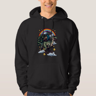 Veste À Capuche Peacock équitation un Dinosaur Dino