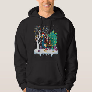Veste À Capuche Peacock Oiseau Amant Xmas Cadeau Père Noël équitat