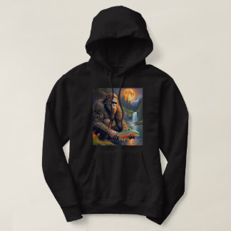 Veste À Capuche Pêche à la truite de Bigfoot au clair de lune