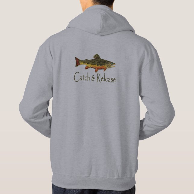Veste À Capuche Pêche à la truite de capture et de rejet (Dos)
