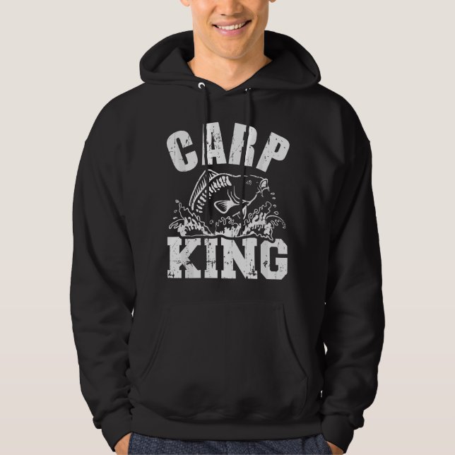 Veste À Capuche Pêche au carpe roi (Devant)