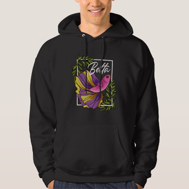 Veste À Capuche Pêche de poisson Betta (Devant)
