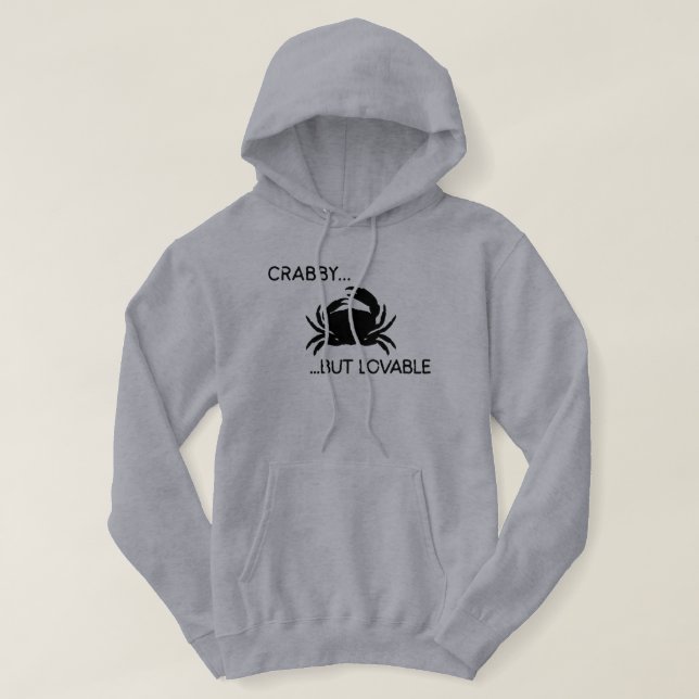 Veste À Capuche Pêche grincheuse mais adorable (Design devant)