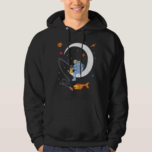 Veste À Capuche Pêche par astronaute (Devant)