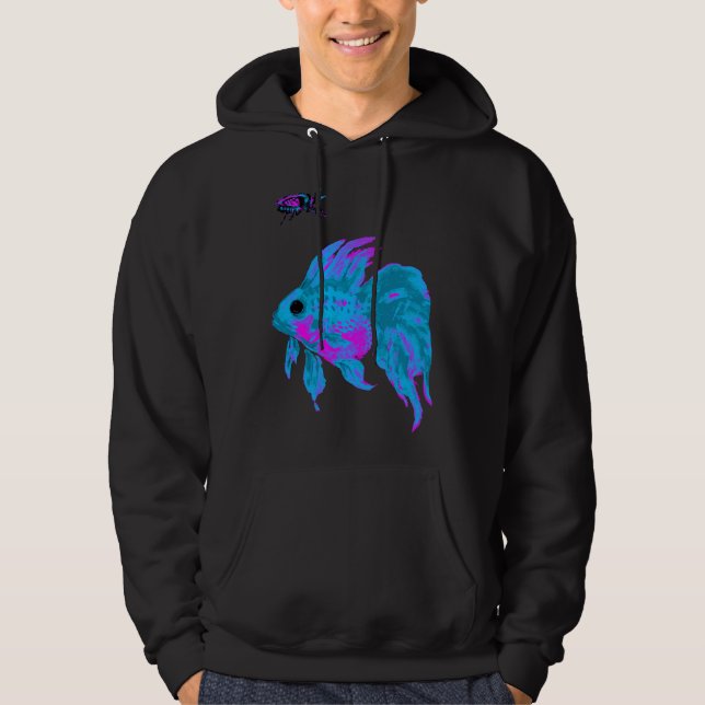 Veste À Capuche Pêcher Poisson d'or Grotte (Devant)