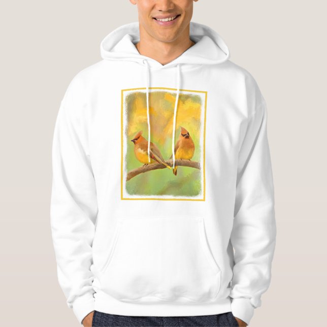 Veste À Capuche Peinture à cire de cèdre - jolie art original chie (Devant)