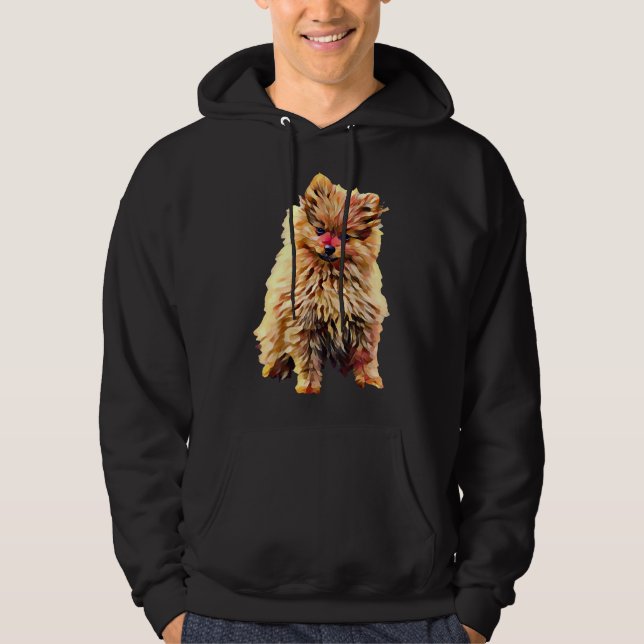 Veste À Capuche Peinture à l'huile de Poméranie (Devant)