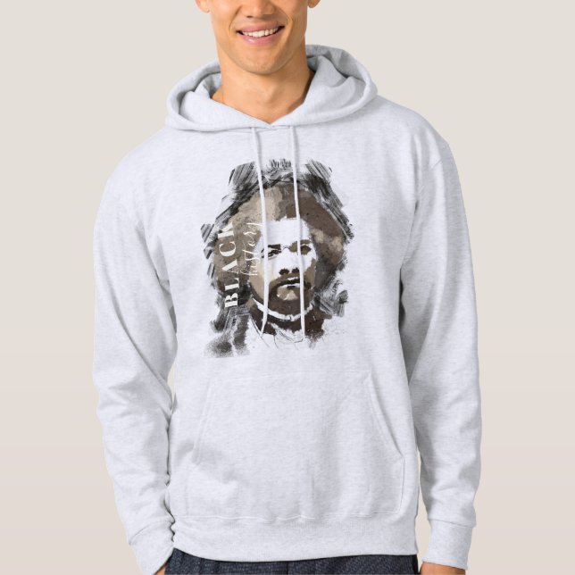 Veste À Capuche Peinture aquarelle de Frederick Douglass (Devant)