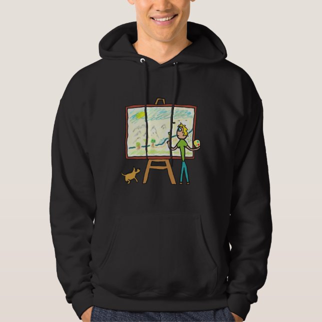 Veste À Capuche Peinture Artiste (Devant)