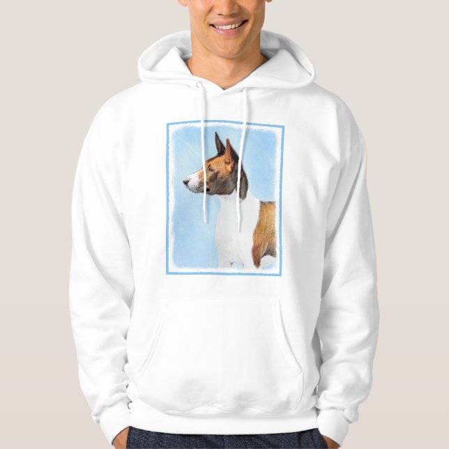 Veste À Capuche Peinture Basenji - Belle Art Original (Devant)
