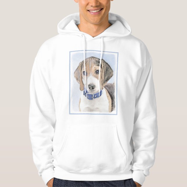 Veste À Capuche Peinture beagle - Cute Original Chien Art (Devant)