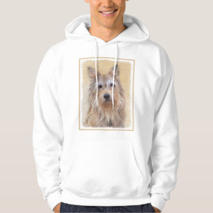 Veste À Capuche Peinture Berger Picard - Joli art original chien