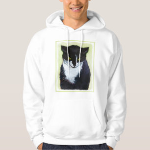 Veste À Capuche Peinture de chat Tuxedo - Cute Original Cat Art