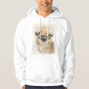 Veste À Capuche Peinture de Pekingese - L'art original du chien