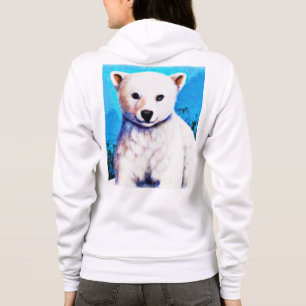 Veste À Capuche Peinture étonnante d'un petit ours polaire. Comman