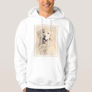 Veste À Capuche Peinture Golden Retriever - Joli art original chie