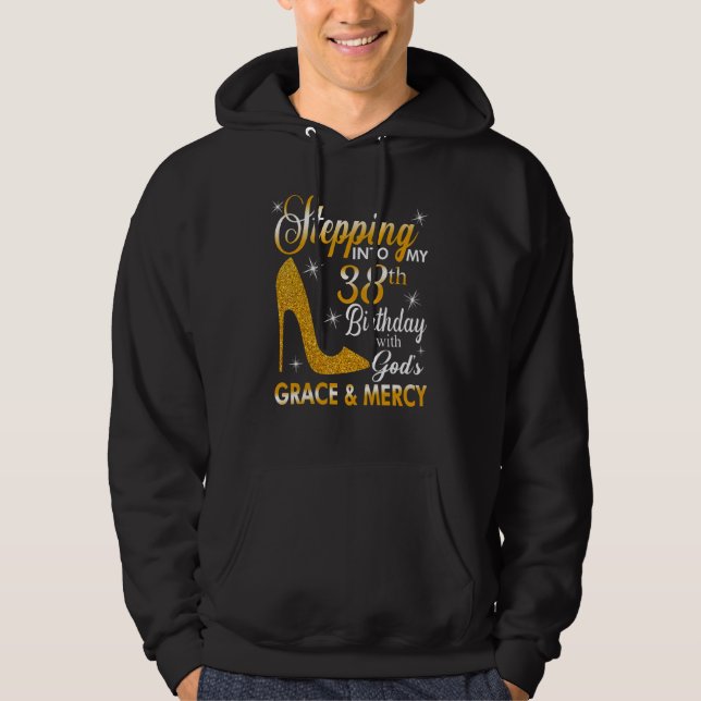 Veste À Capuche Pénétrer dans mon 38e anniversaire avec la grâce d (Devant)