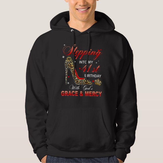 Veste À Capuche Pénétrer dans mon 41e anniversaire avec la grâce d (Devant)