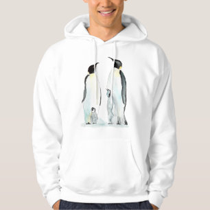 Veste À Capuche Penguin Famille Deux Enfants Pingouin