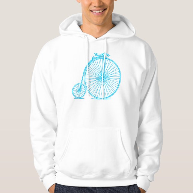 Veste À Capuche Penny Farthing - Bleu Ciel (Devant)