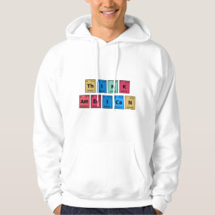 Veste À Capuche Pensez à la table périodique américaine