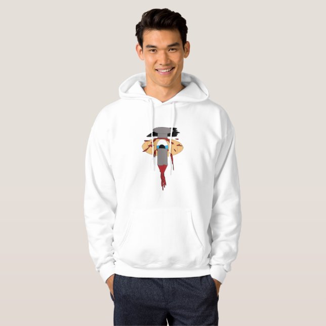 Veste À Capuche Perçage des yeux SEANZILLA Logo Merch (Devant entier)