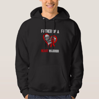 Veste À Capuche Père d'un guerrier du cœur Sensibilisation à la ma