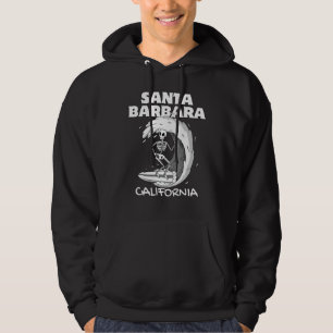 Veste À Capuche PÈRE NOËL BARBARA CALIFORNIE Surf Rétro Vague Vint