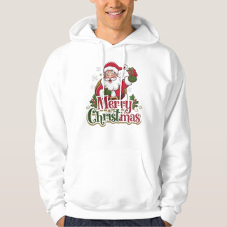 Veste À Capuche Père Noël Christmas Design - Parfait pour les vaca