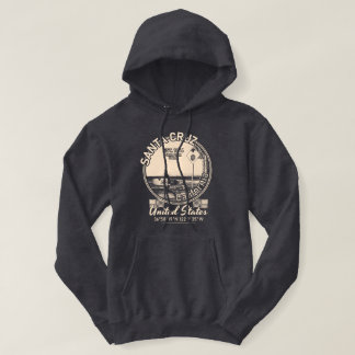 VESTE À CAPUCHE PÈRE NOËL CRUZ - CALIFORNIE - SURF VINTAGE