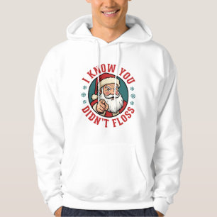 Veste À Capuche Père Noël drôle n'a pas utilisé de fil dentaire No