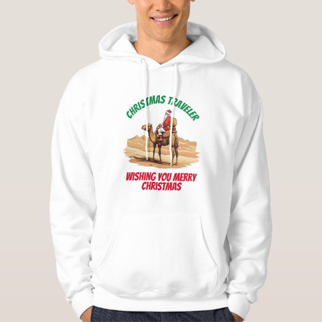 Veste À Capuche Père Noël équitation Camel (Devant)