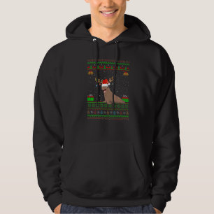 Veste À Capuche Père Noël Reindeer Casquette Correspondant vilain