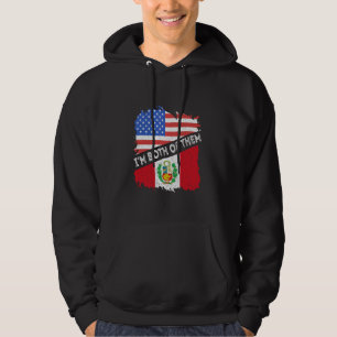 Veste À Capuche Pérou Je Suis Les Deux Amérique Drapeau Péruvien P