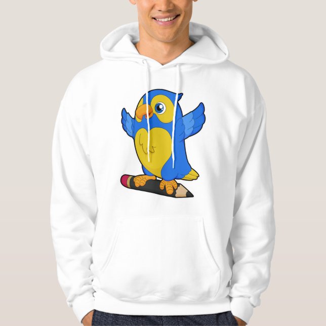 Veste À Capuche Perroquet au crayon (Devant)