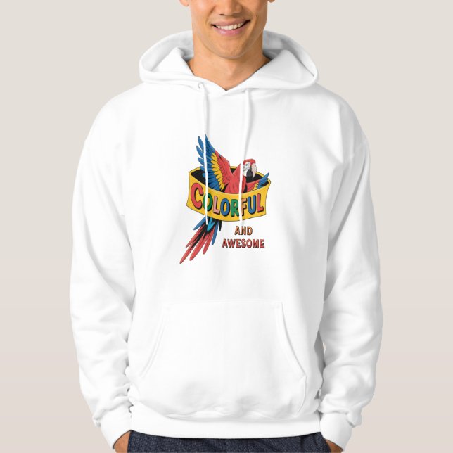 Veste À Capuche Perroquet coloré (Devant)