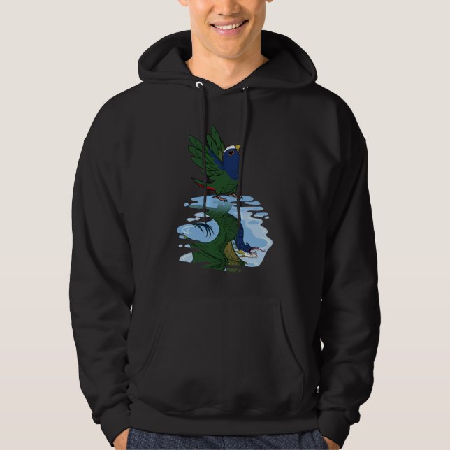 Veste À Capuche Perroquet et dragon Réflexion I Pionus recouvert d (Devant)