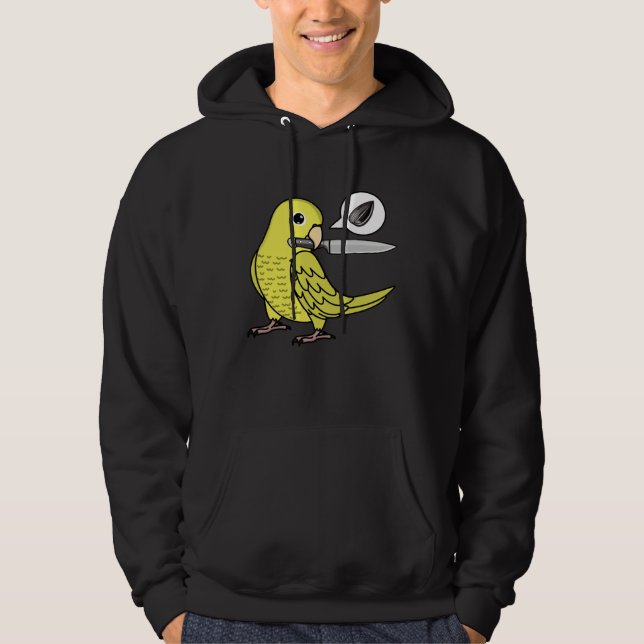 Veste À Capuche Perruche à couteau veut des graines I Perruche jau (Devant)