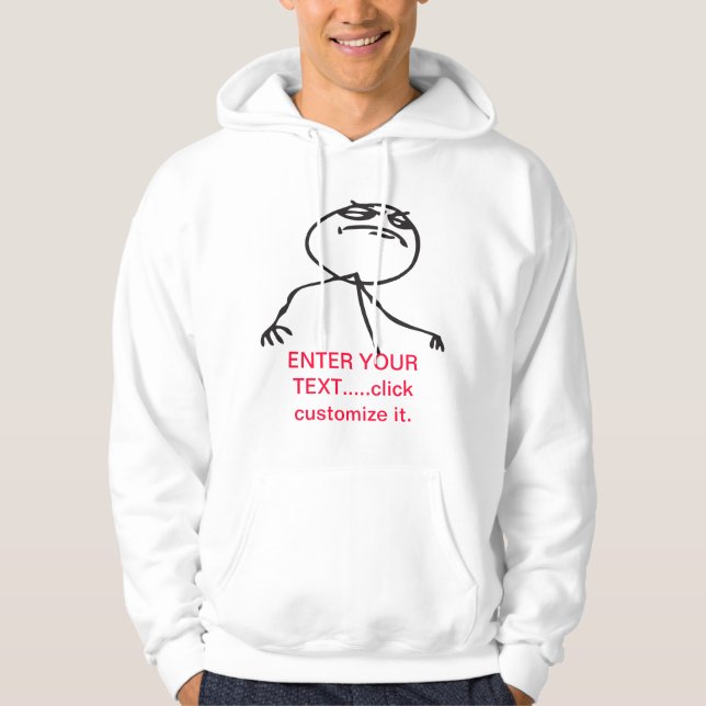 Veste À Capuche Personnalisable comme une conception de patron (Devant)