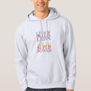 Veste À Capuche PERSONNALISABLE Homeschool Latin Superhero