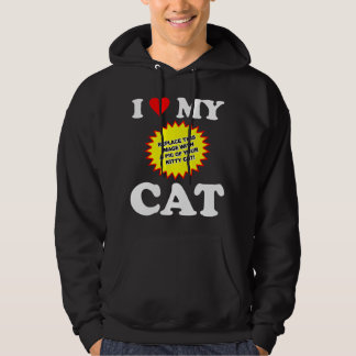 Veste À Capuche PERSONNALISABLE J'aime mon chat