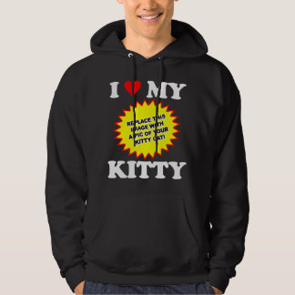 Veste À Capuche PERSONNALISABLE J'aime mon chat